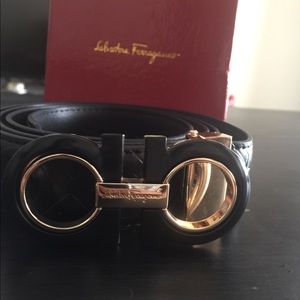 All black & gold belt